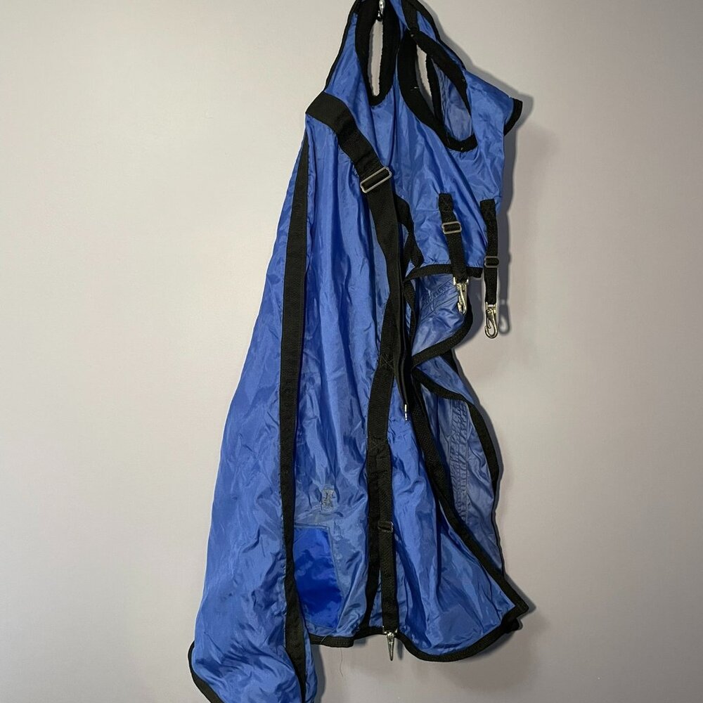 74" Blue Rain Hood for Horse